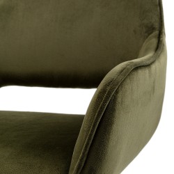 Kare San Francisco Chair with armrest Dark Green Ref 84758