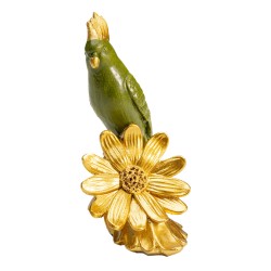 Deco Figurine Flower Parrot 13cm Ref 52916