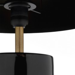 Kare Loungy Table Lamp Black 38cm Ref 32203