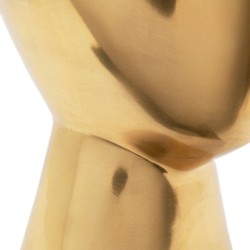 Kare Deco Object Abstract Face Gold 28cm Ref 53918