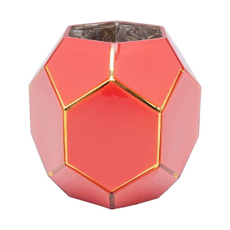 Kare Vase Art Pastel Red 17cm Ref 53234