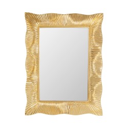 Kare Wavy Wall Mirror Brass Ref 85695
