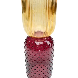 Kare Vase Marvelous Duo Yellow Purple 38cm