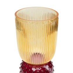 Kare Vase Marvelous Duo Yellow Purple 38cm