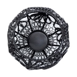 Kare Tealight Holder Hayat Black 12cm Ref 53886