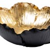 Kare Deco Bowl Flower Bloom Black Gold 25cm Ref 52833