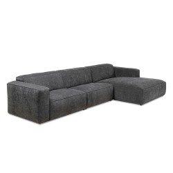 Henry Sofa Corner Grey Col Fabric Right 335x170cm Ref 86579