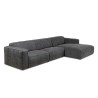 Henry Sofa Corner Grey Col Fabric Right 335x170cm Ref 86579