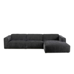 Henry Sofa Corner Grey Col Fabric Right 335x170cm Ref 86579