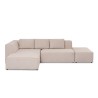 Infinity Sofa Corner + Ottoman Cream Right Ref 85494