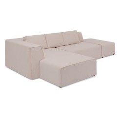 Infinity Sofa Corner + Ottoman Cream Right Ref 85494
