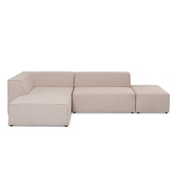 Infinity Sofa Corner + Ottoman Cream Right Ref 85494