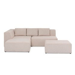 Infinity Sofa Corner + Ottoman Cream Right Ref 85494