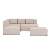 Infinity Sofa Corner + Ottoman Cream Right Ref 85494