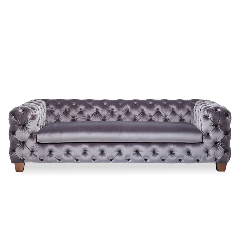 Desire 3 Seater in Silver Grey Col Fabric Ref 79616
