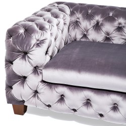 Desire 3 Seater in Silver Grey Col Fabric Ref 79616