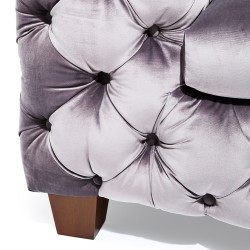 Desire 3 Seater in Silver Grey Col Fabric Ref 79616