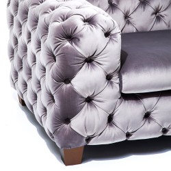 Desire 1 Seater in Grey Col Fabric Ref 79615