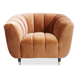 Spectra 1 Seater in Peach Col Fabric Ref 83619