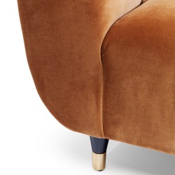 Spectra 1 Seater in Peach Col Fabric Ref 83619