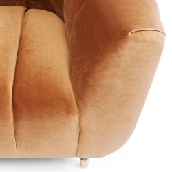 Spectra 1 Seater in Peach Col Fabric Ref 83619