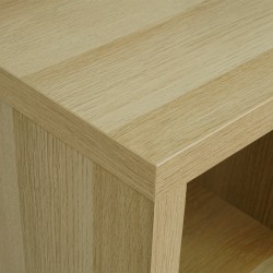 Ikea Kallax Bookshelf White Stained Oak Effect Ref 40324516