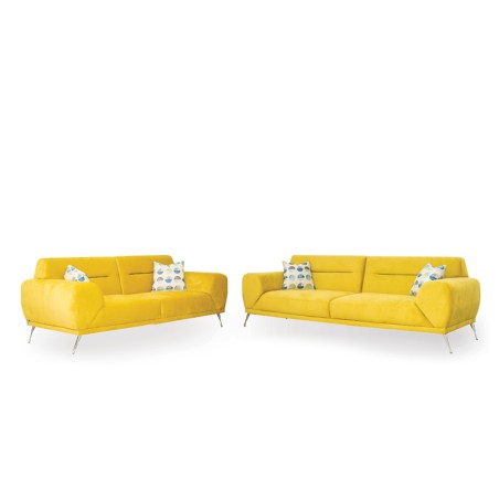 Bella Casa Arpege Sofa 3+2 Mustard