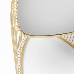 Kare Triangle Set of 2 Side Table Gold Ref 86421