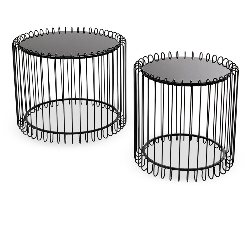 Kare Wire Live Set of 2 Coffee table Ref 86650