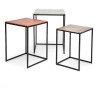 Kare Square Set of 3 Side Table Vintage 41x41 Ref 78777