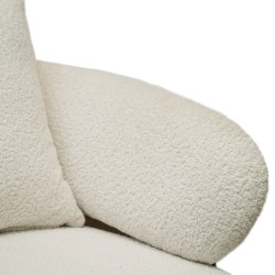 Bella Casa Luigi Sofa 1 Seater Aries Natural Fab