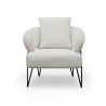 Bella Casa Luigi Sofa 1 Seater Aries Natural Fab