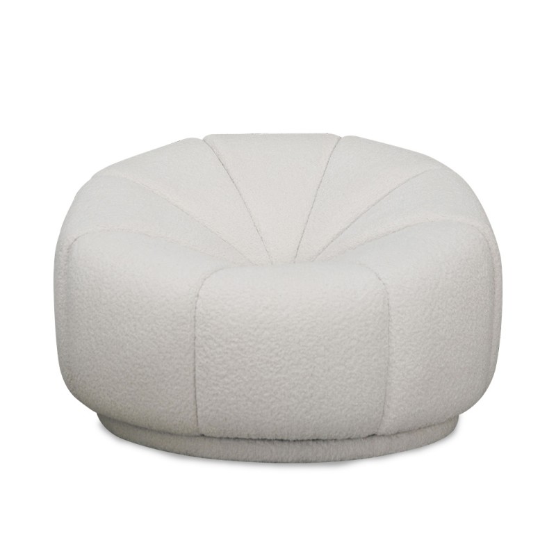 Bella Casa Luigi Swivel Chair Ares Natural Fabric