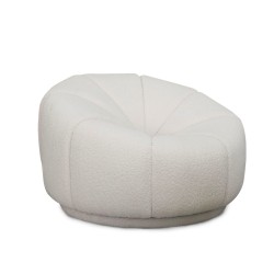 Bella Casa Luigi Swivel Chair Ares Natural Fabric