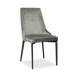 Bella Casa Castelo Dining Chair Light Grey Velvet