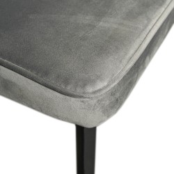 Bella Casa Castelo Dining Chair Light Grey Velvet