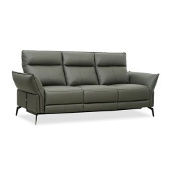 Leather Studio Trinity 3 Seater Recliner Grey Col