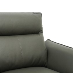 Trinity 3 Seater Recliner in Grey Col Cow Leather