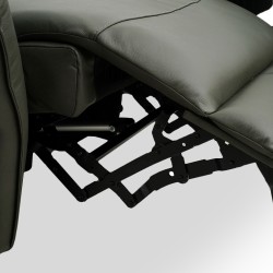 Trinity 3 Seater Recliner in Grey Col Cow Leather
