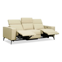 Bella Casa Saville 3 Seater Recliner Taupe Col