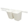 IKEA Sunnersta Rail - 4 Hooks & 2 Containers White Ref 40454560