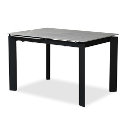 Bella Casa Evora Extendable Table With Top In Grey Marble
