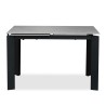 Bella Casa Evora Extendable Table With Top In Grey Marble