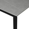 Bella Casa Evora Extendable Table With Top In Grey Marble