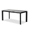 Bella Casa Evora Extendable Table With Top In Grey Marble