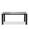 Bella Casa Evora Extendable Table With Top In Grey Marble