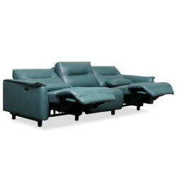 Bella Casa Laurence 3 Seater Recliner L.Blue