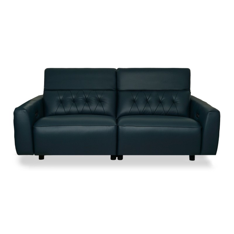 Leather Studio Tores 2 Seater Recliner D.Blue Col