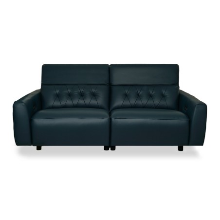 Leather Studio Tores 2 Seater Recliner D.Blue Col
