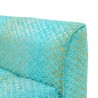 Bella Casa Tudor Armless Chair in Turquoise Col Fabric